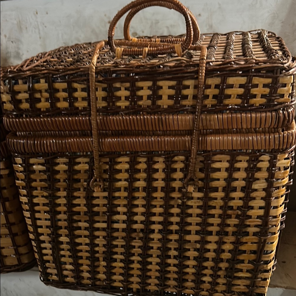 Woven Basket with Handle